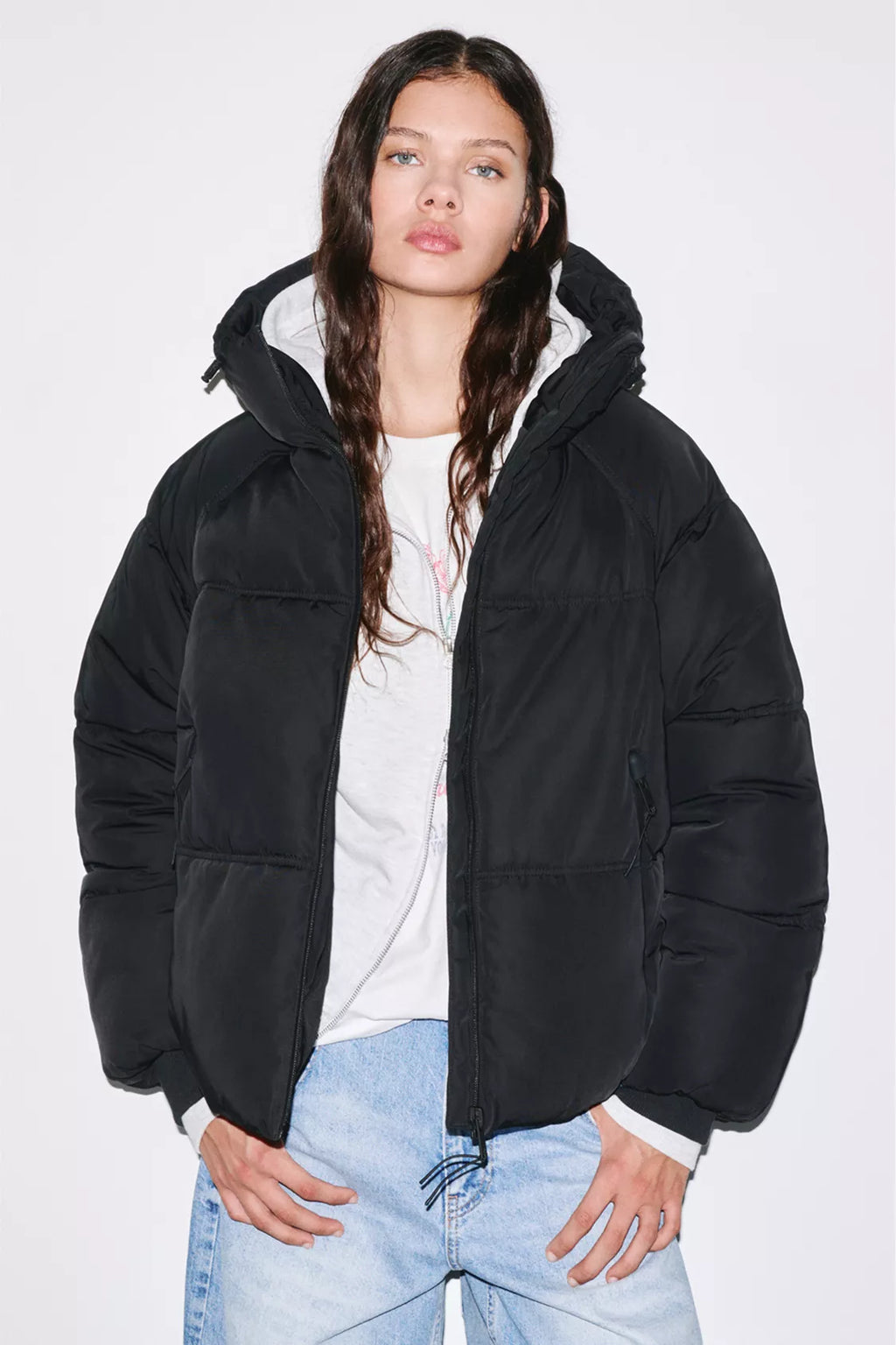 VESTE MATELASSÉE À CAPUCHE