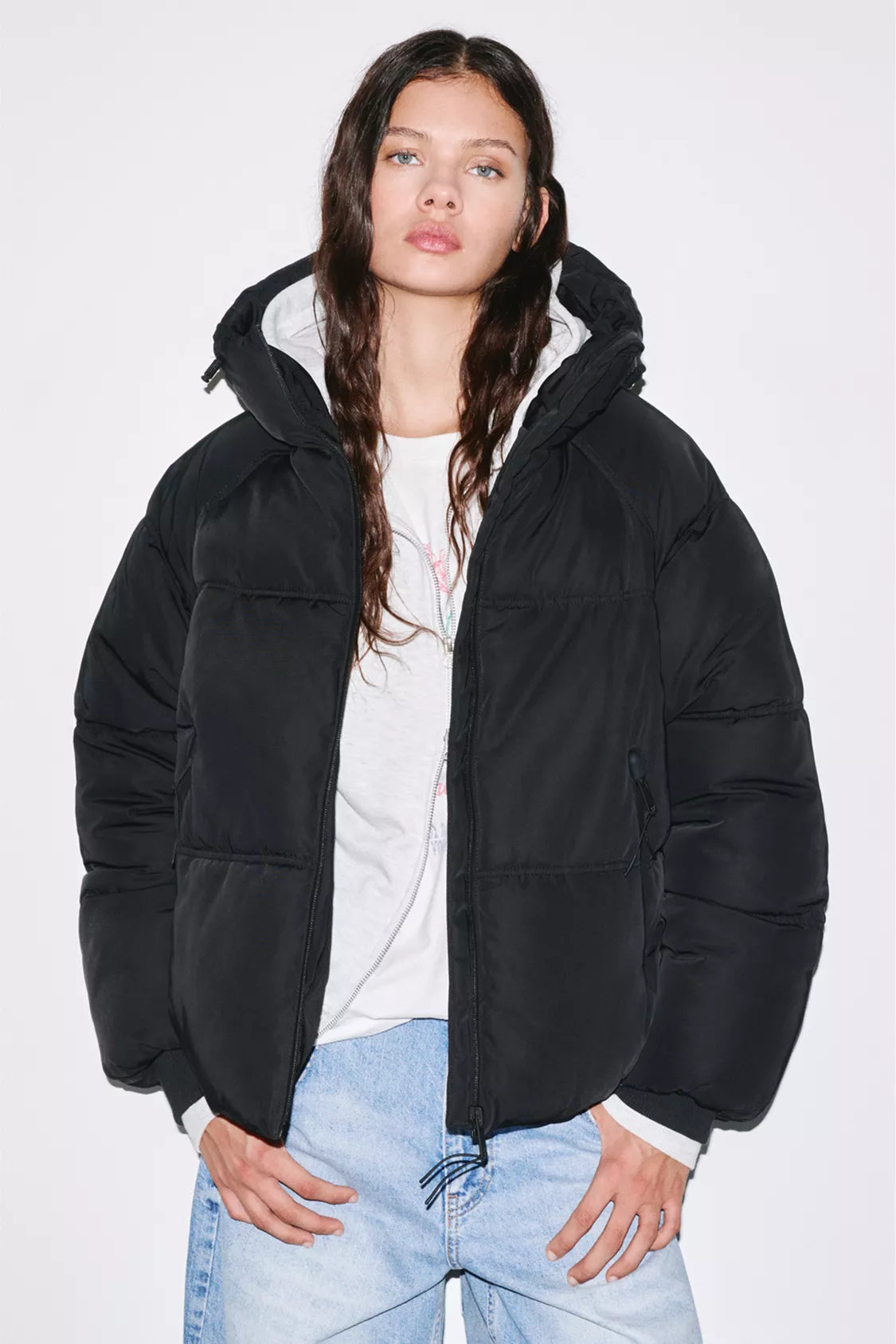 VESTE MATELASSÉE À CAPUCHE