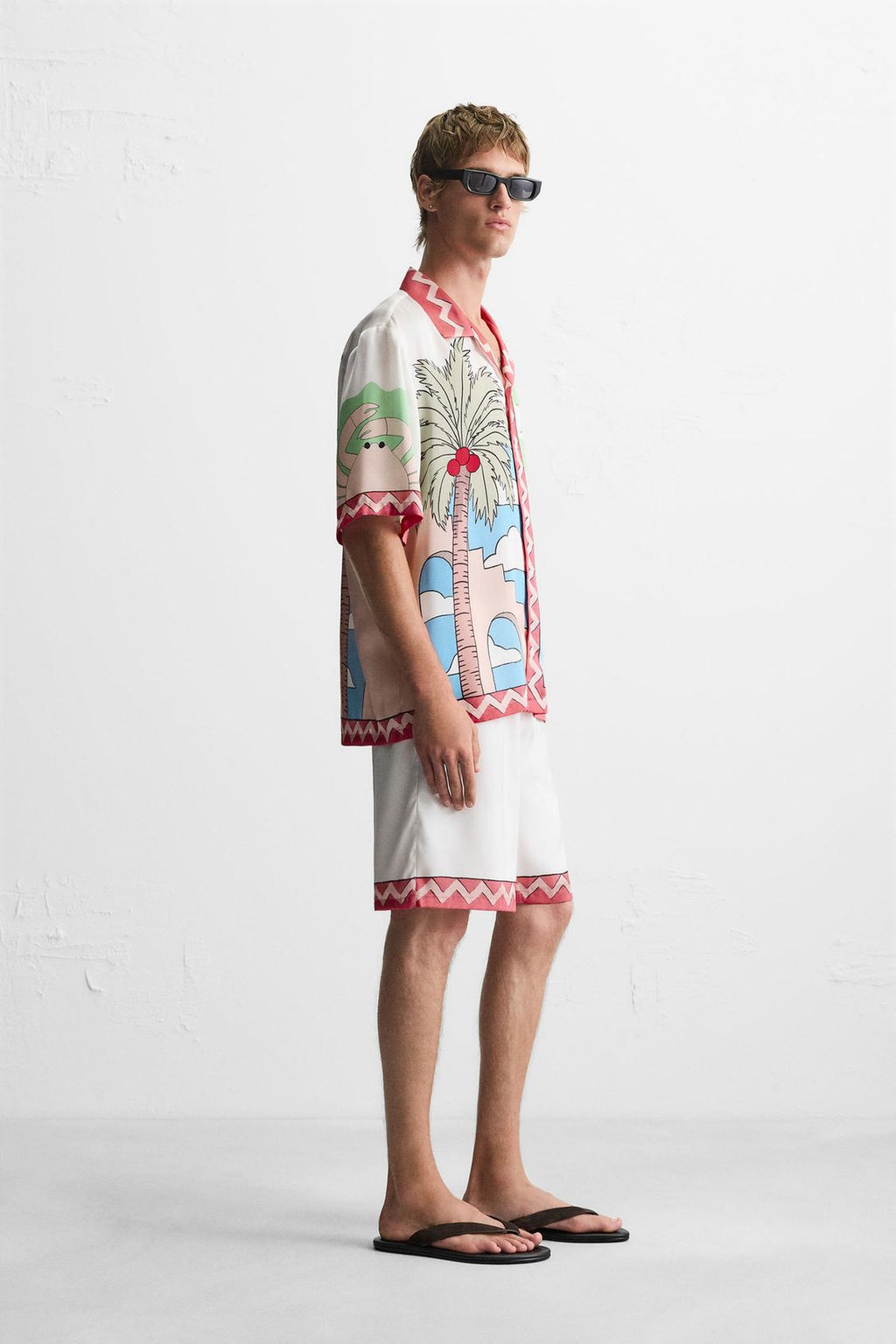 CHEMISE SATINÉE PAYSAGE