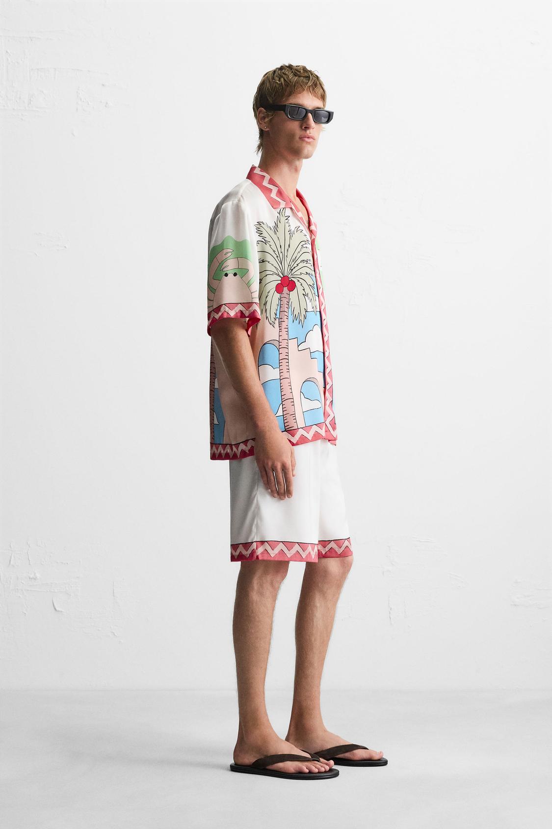 CHEMISE SATINÉE PAYSAGE