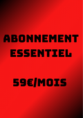 Abonnement Essentiel — 59 € / mois