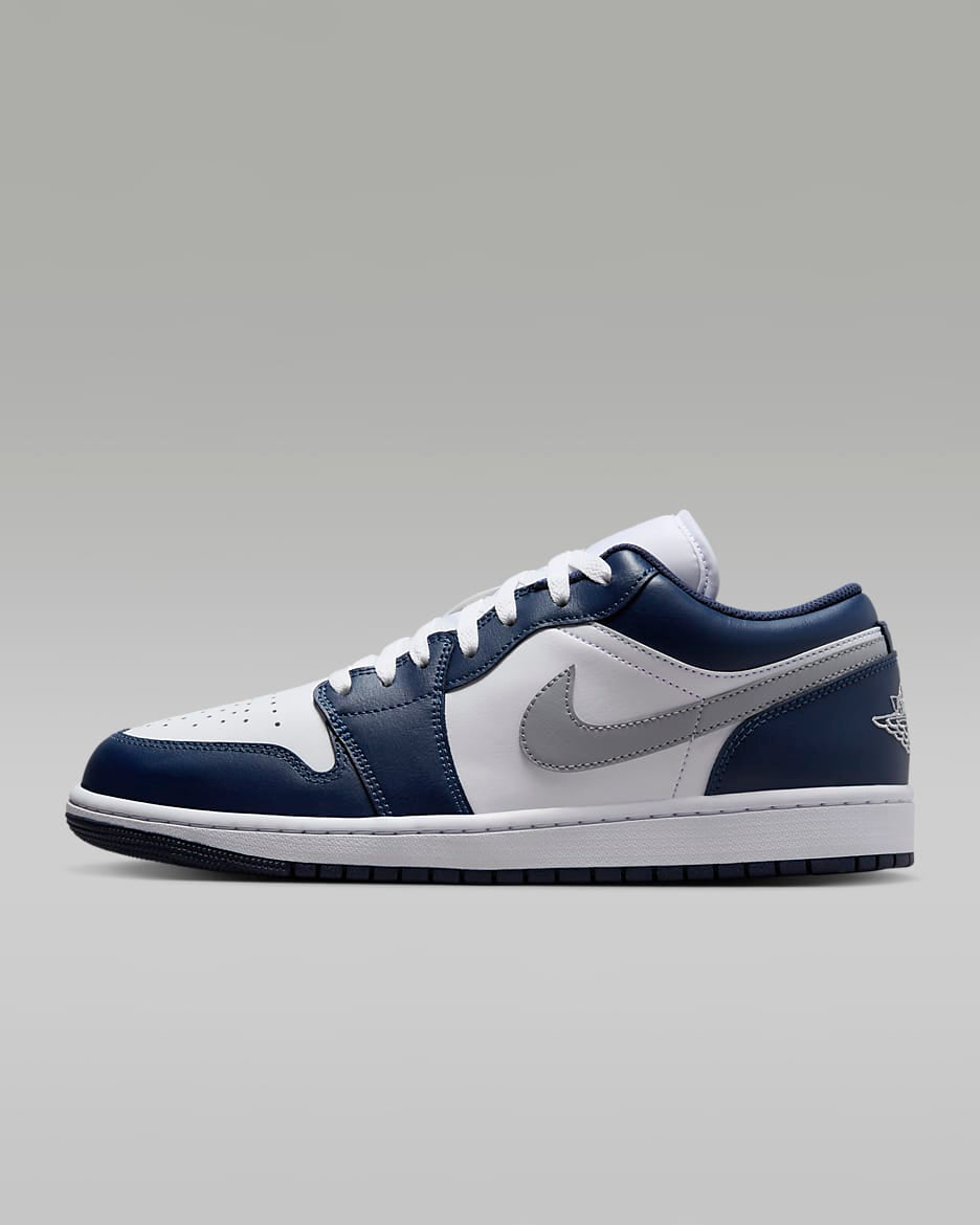 Air Jordan 1 Low - Blanc / Bleu