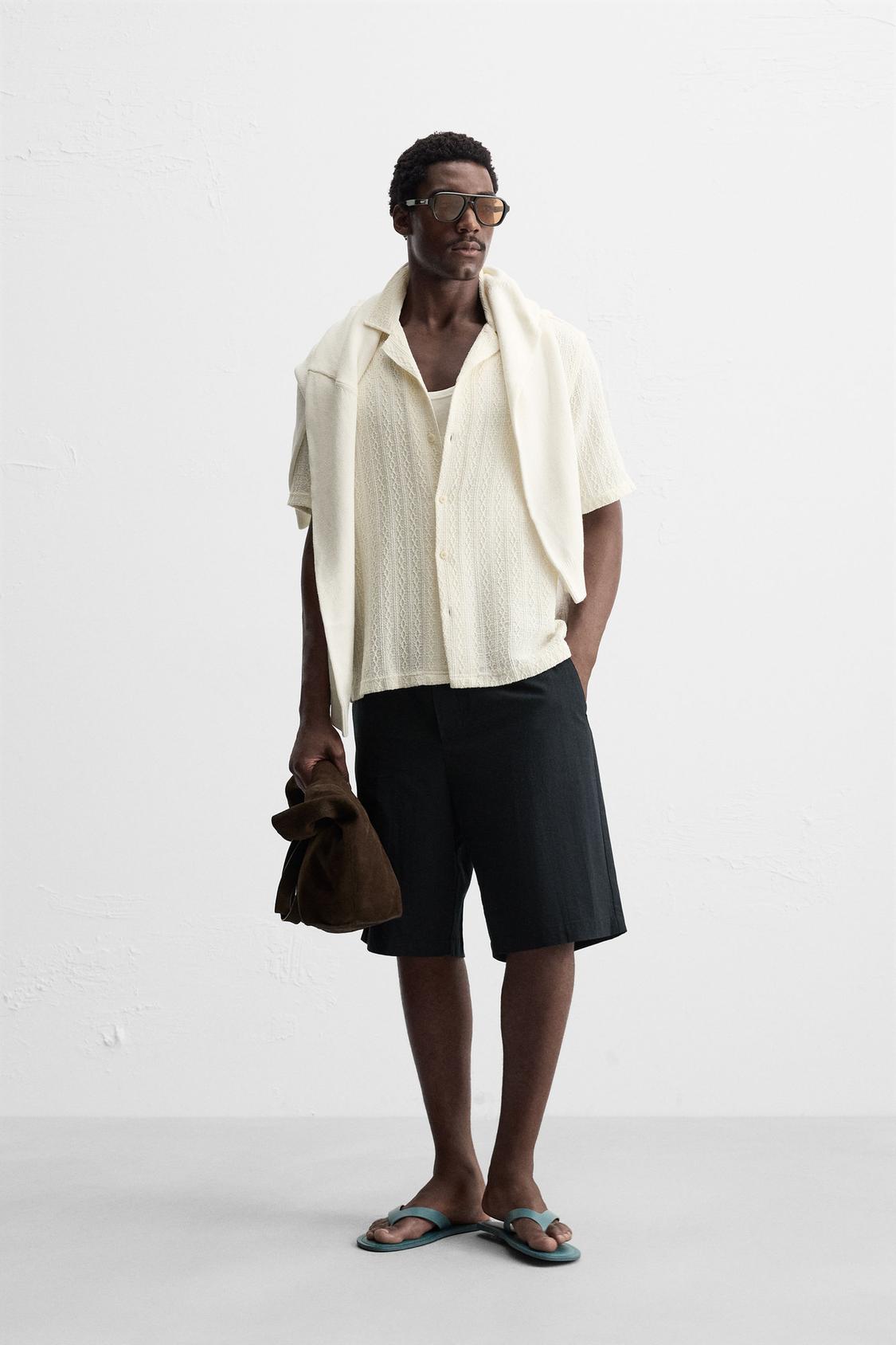 CHEMISE JACQUARD GÉOMÉTRIQUE