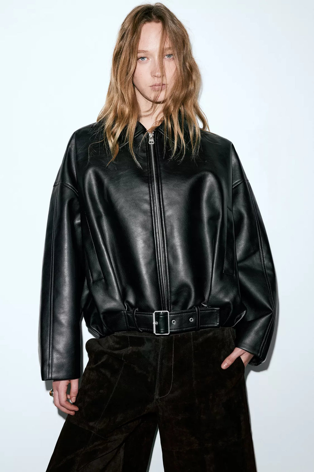 VESTE BOMBER SIMILICUIR