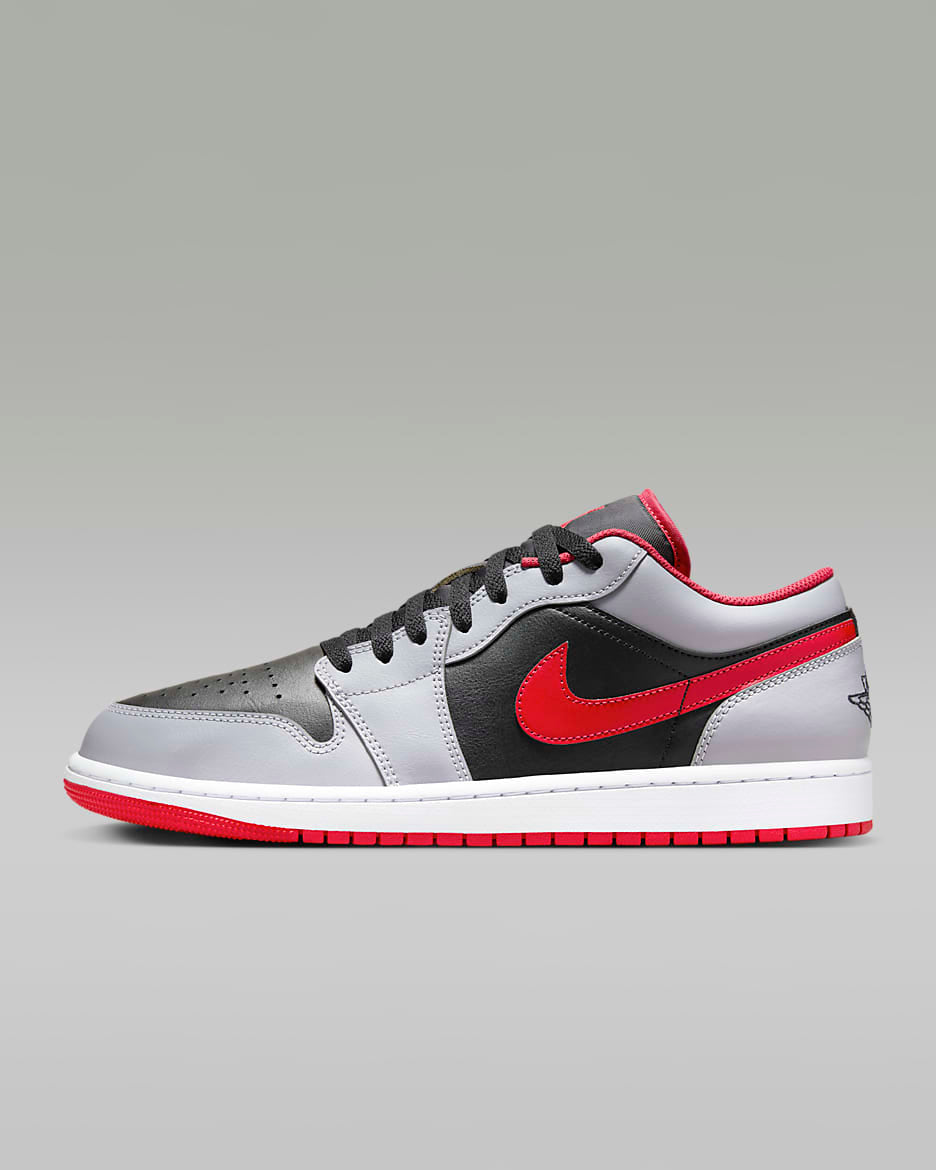 Air Jordan 1 Low - Gris / Rouge