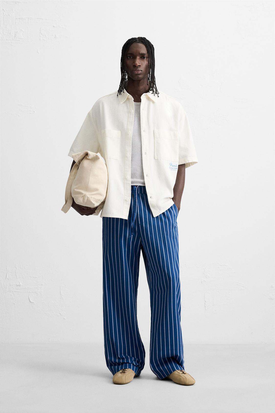 CHEMISE BRODÉE CONTRASTE