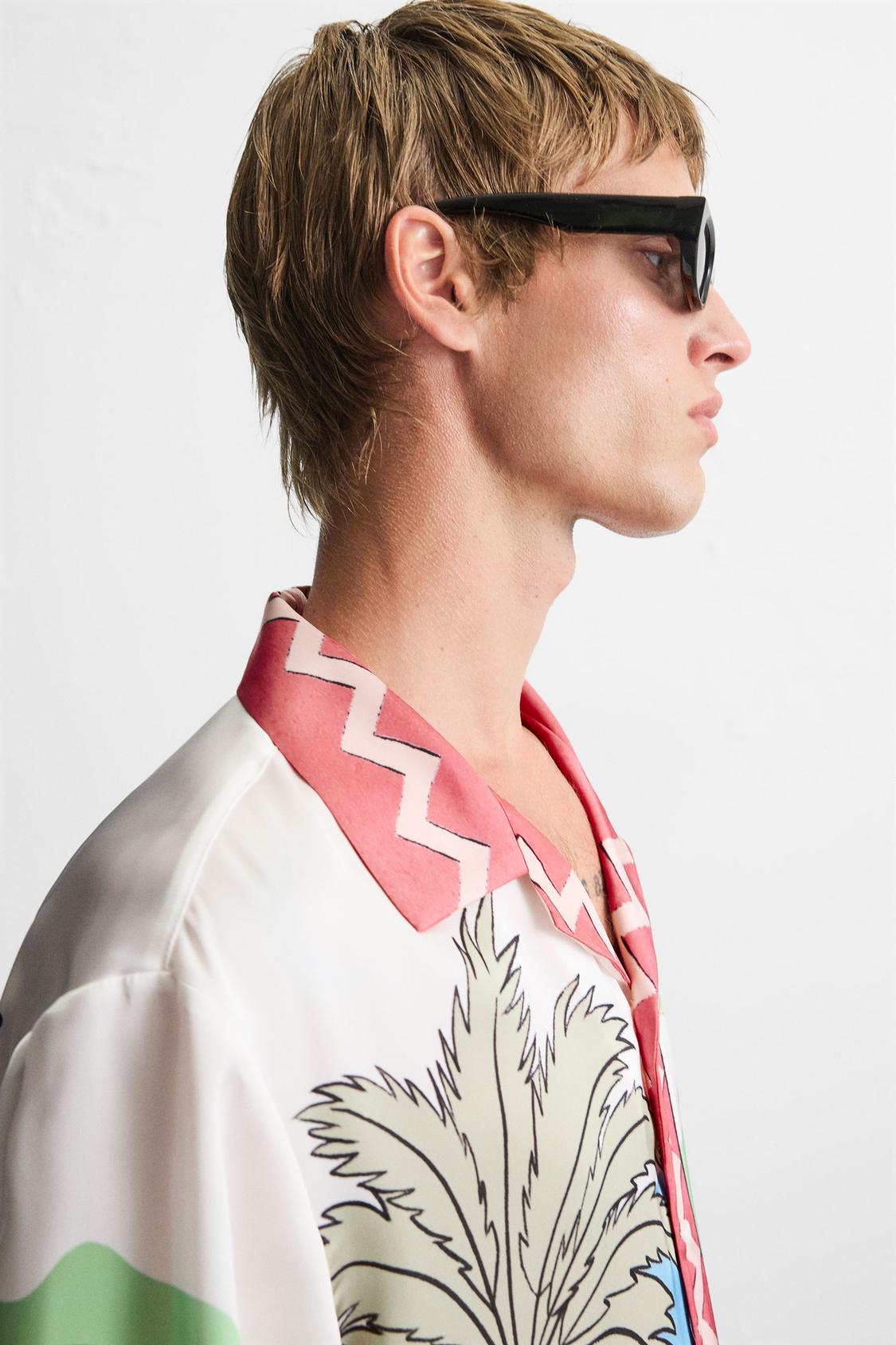 CHEMISE SATINÉE PAYSAGE