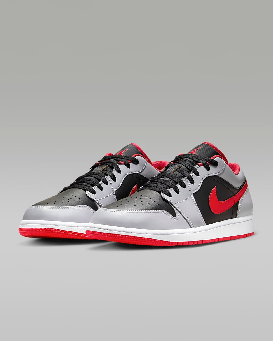 Air Jordan 1 Low - Gris / Rouge