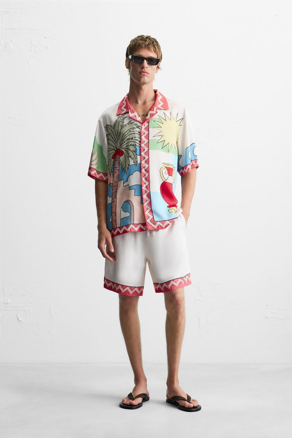 CHEMISE SATINÉE PAYSAGE