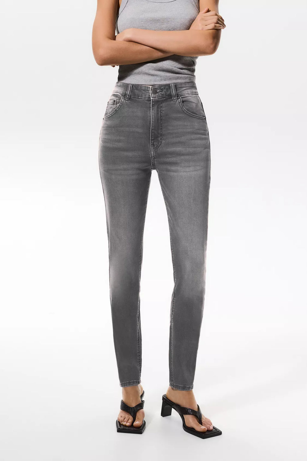 JEANS SKINNY TAILLE HAUTE