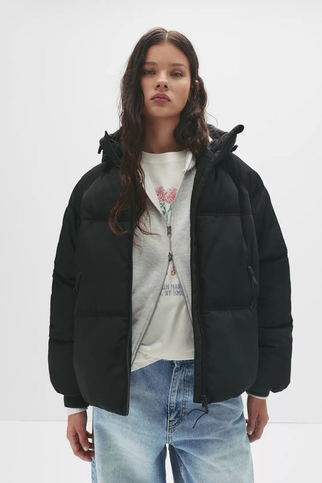 VESTE MATELASSÉE À CAPUCHE