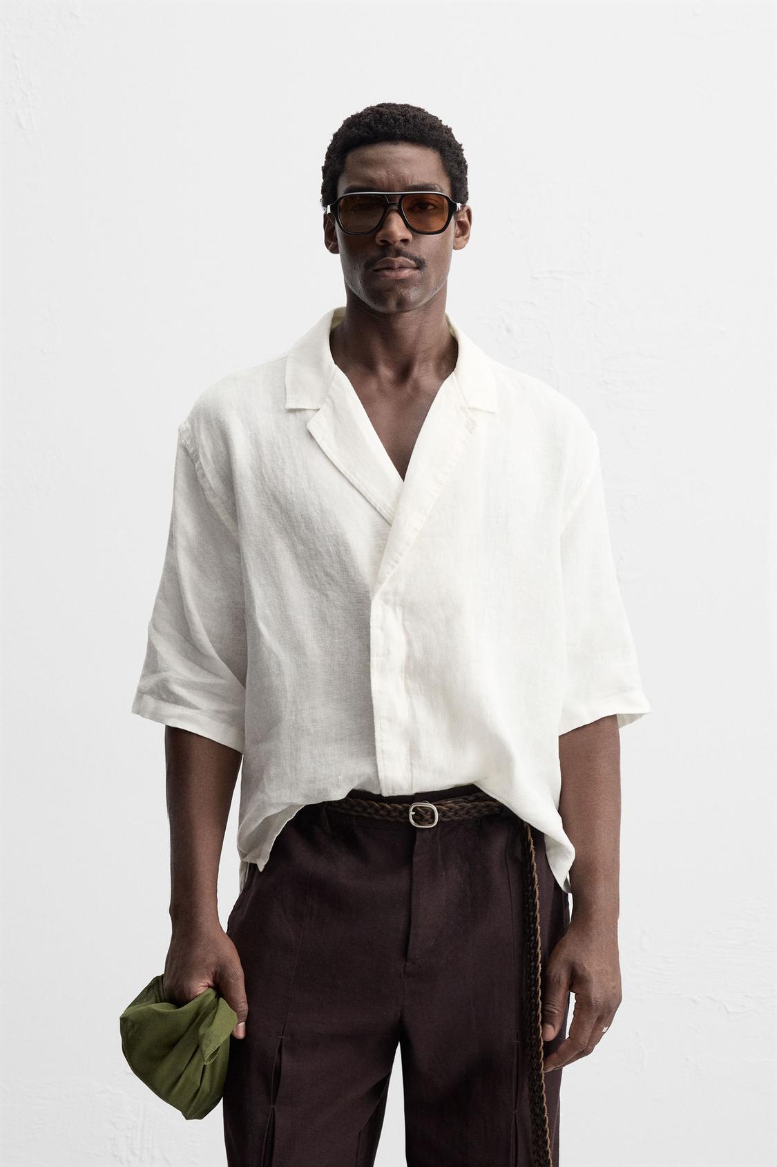 CHEMISE KIMONO 100 % LIN