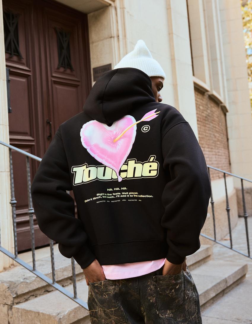 Sweat à capuche imprimé