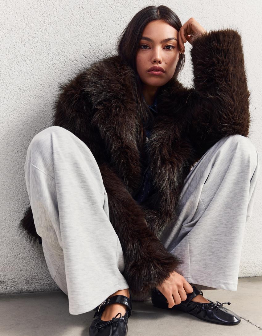 BLOUSON FAUSSE FOURRURE