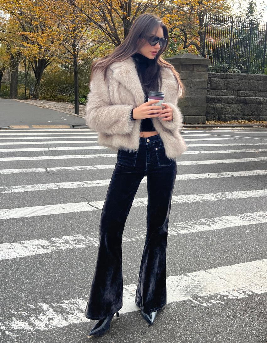 BLOUSON FAUSSE FOURRURE