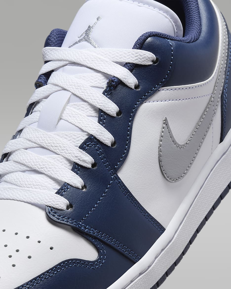 Air Jordan 1 Low - Blanc / Bleu