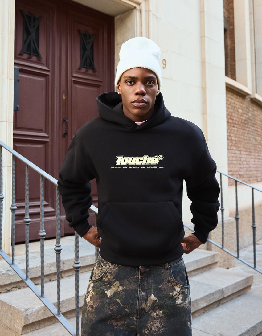 Sweat à capuche imprimé