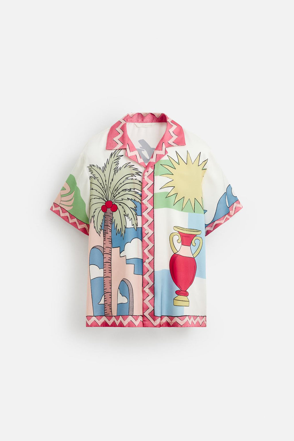 CHEMISE SATINÉE PAYSAGE