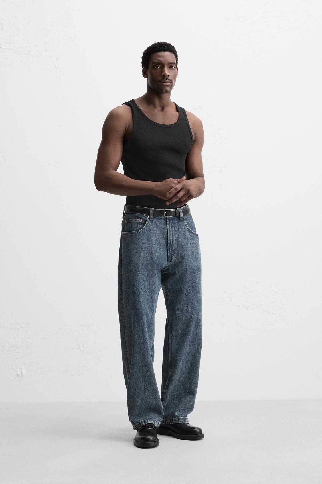 T-SHIRT DÉBARDEUR BASIQUE CÔTELÉ