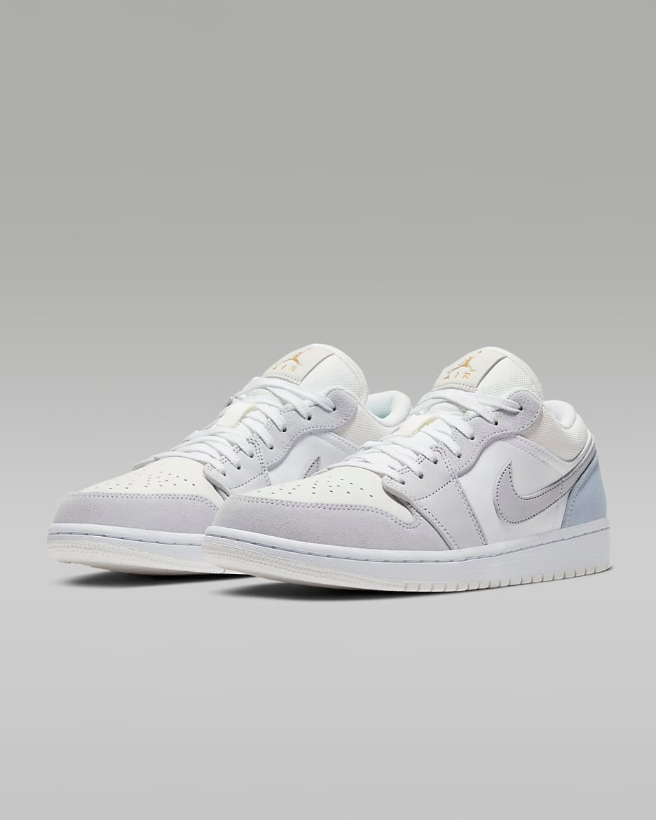 Air Jordan 1 Low - Blanc / Gris