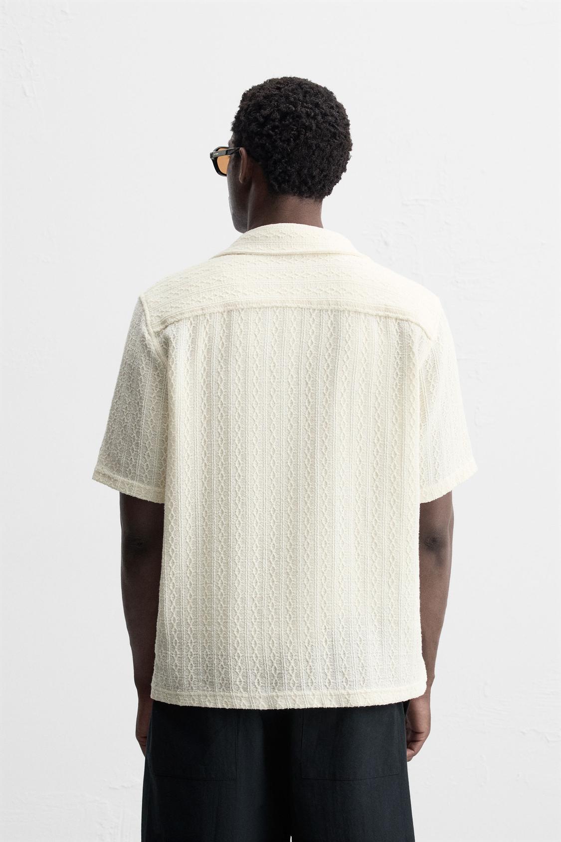 CHEMISE JACQUARD GÉOMÉTRIQUE