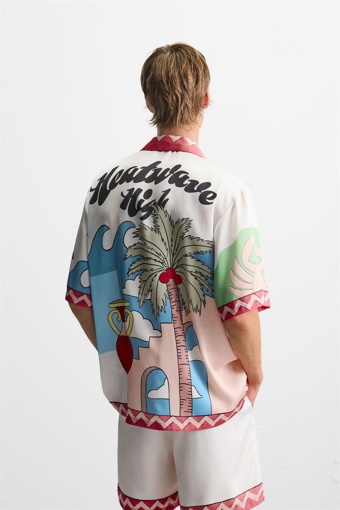 CHEMISE SATINÉE PAYSAGE