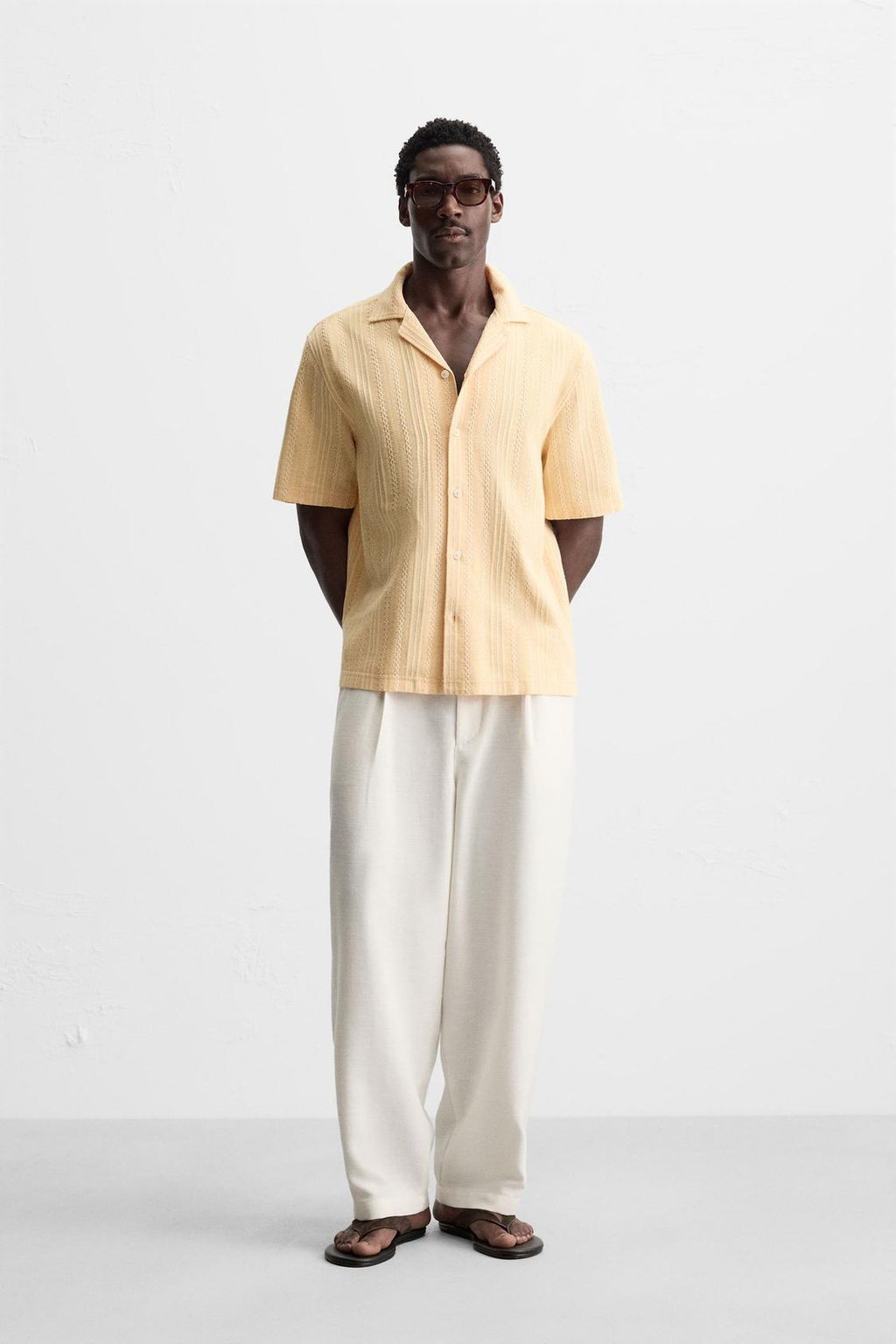 CHEMISE JACQUARD GÉOMÉTRIQUE