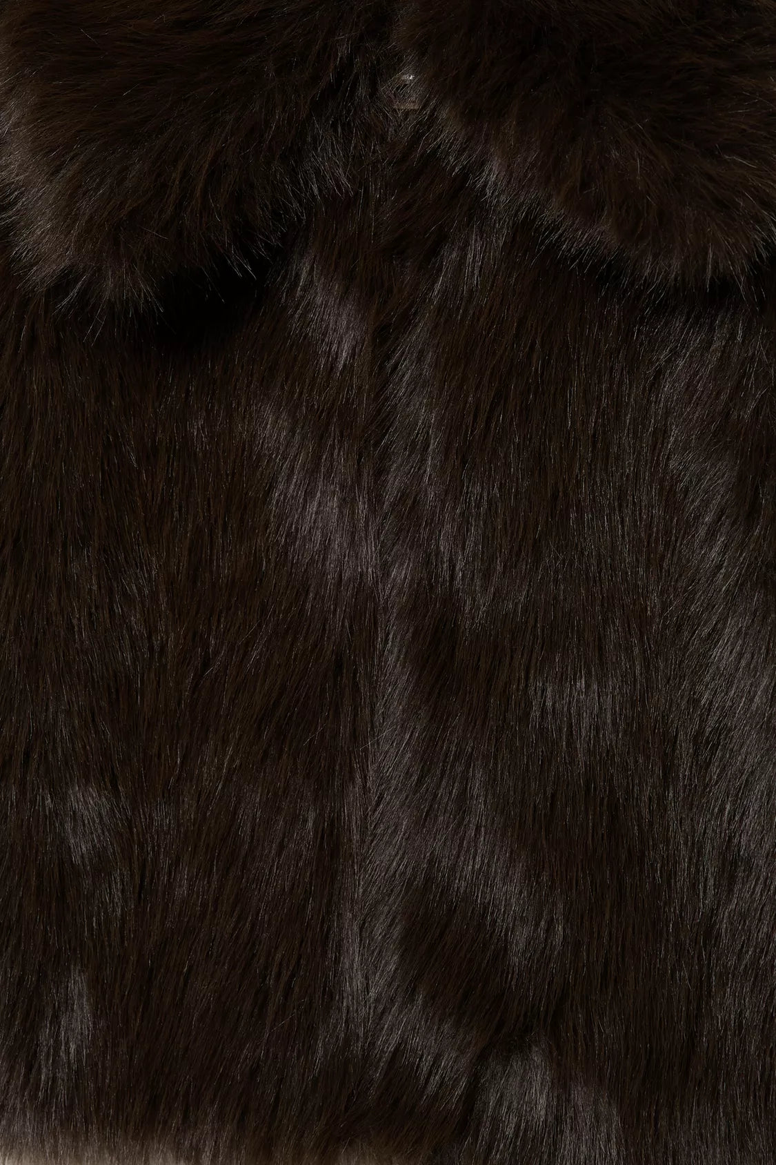 MANTEAU COURT EN FAUSSE FOURRURE À FERMETURE ÉCLAIR