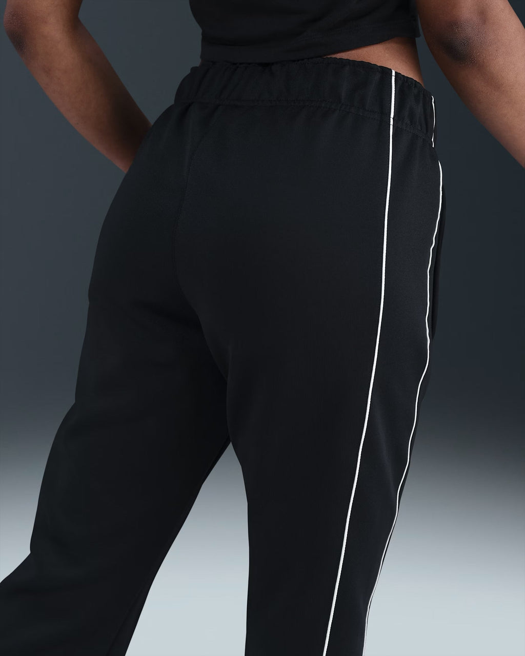 Pantalon En Maille Coupe Slim à Taille Mi-Haute