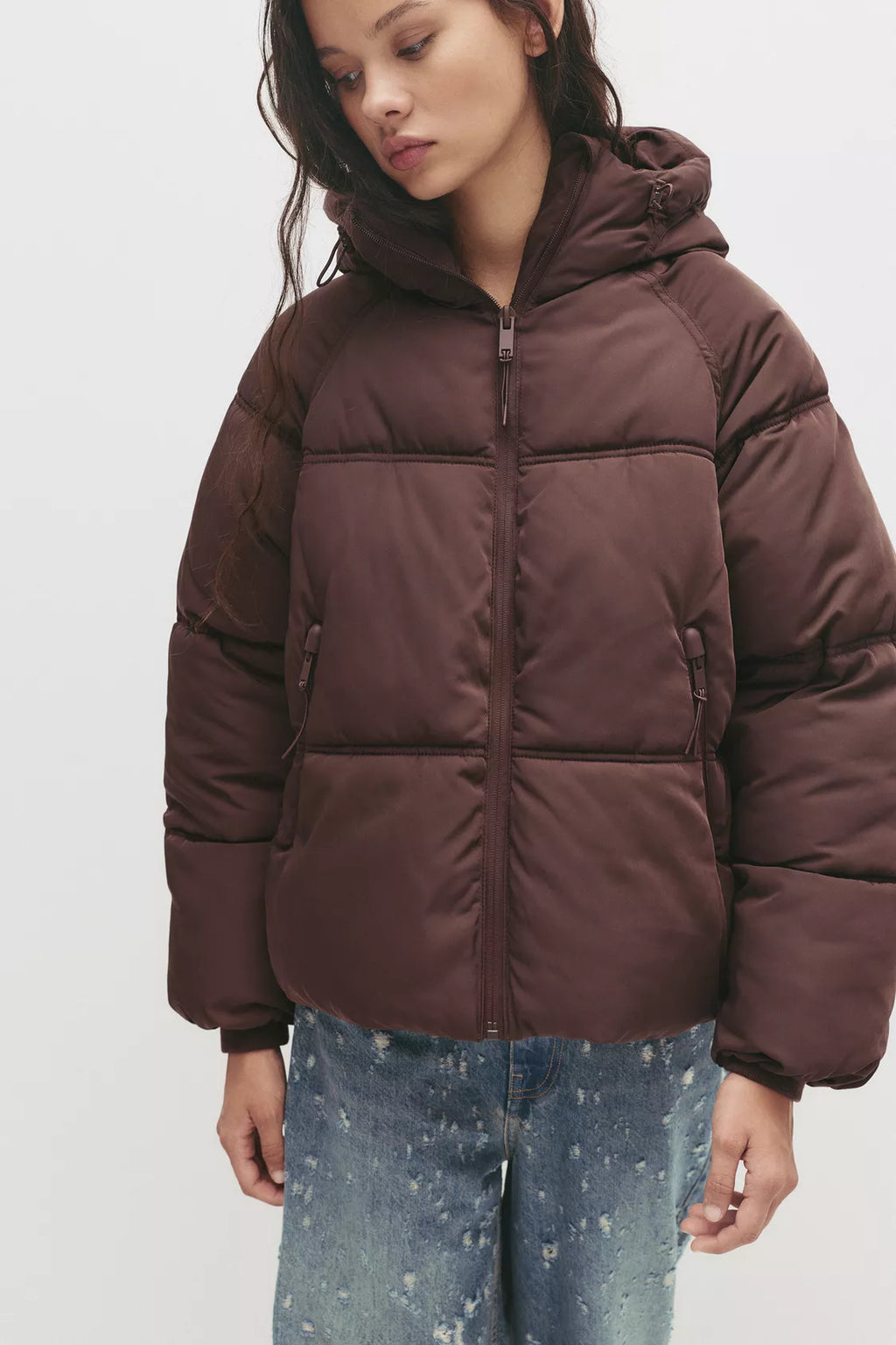 VESTE MATELASSÉE À CAPUCHE