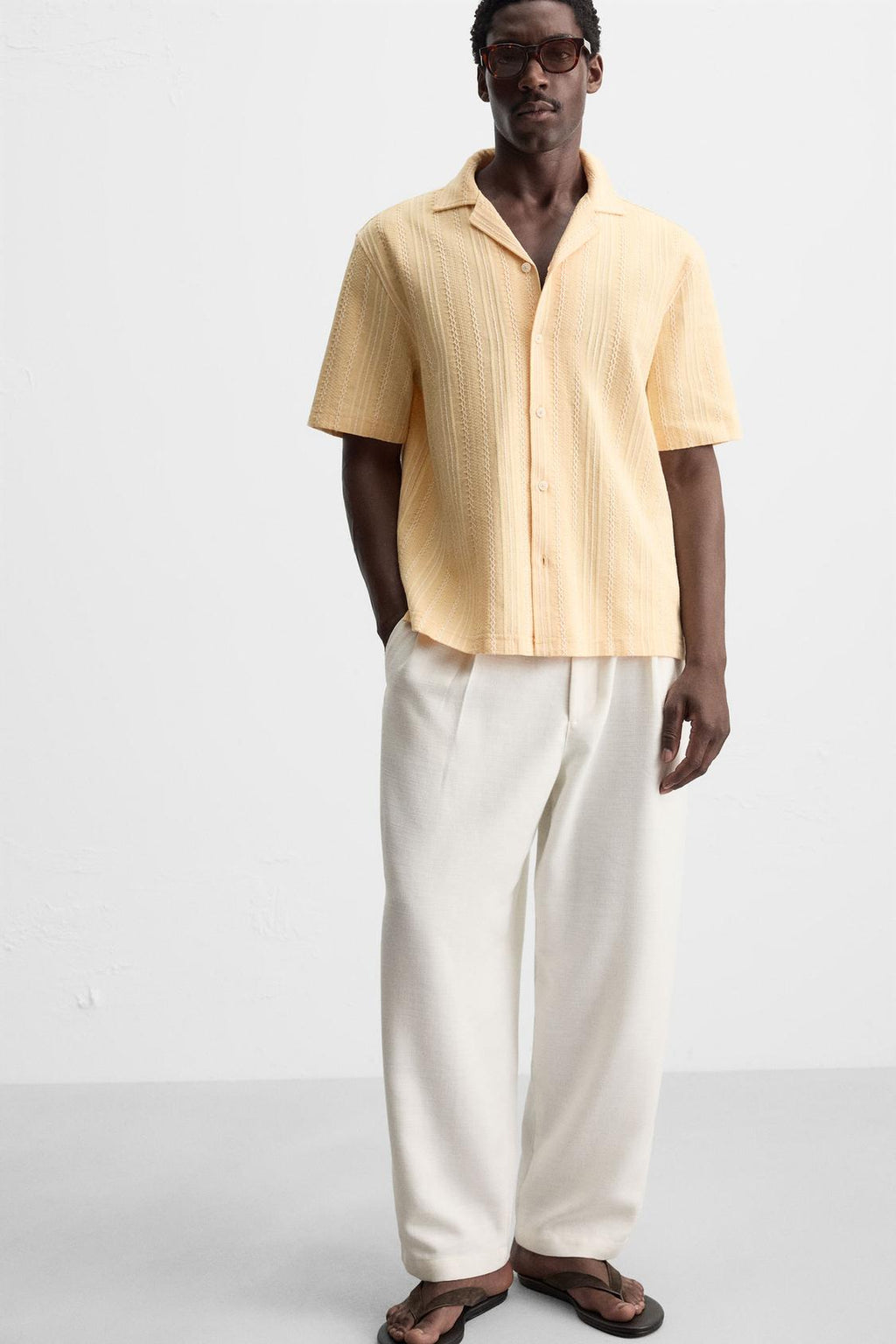 CHEMISE JACQUARD GÉOMÉTRIQUE