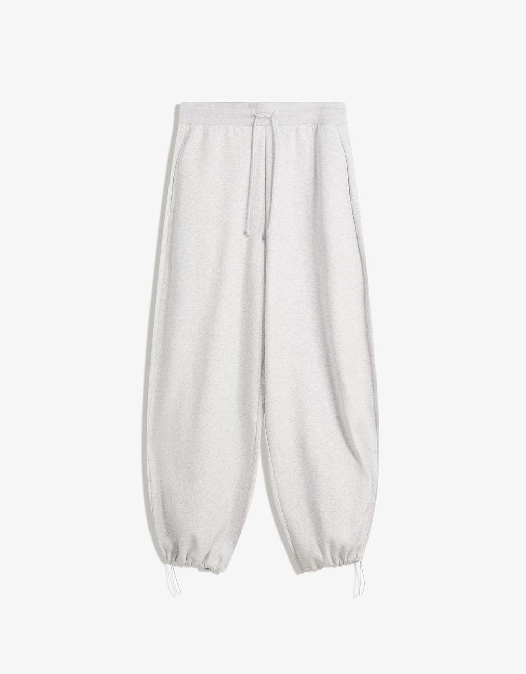 PANTALON EN MOLLETON COUPE BARREL À STOPPEURS