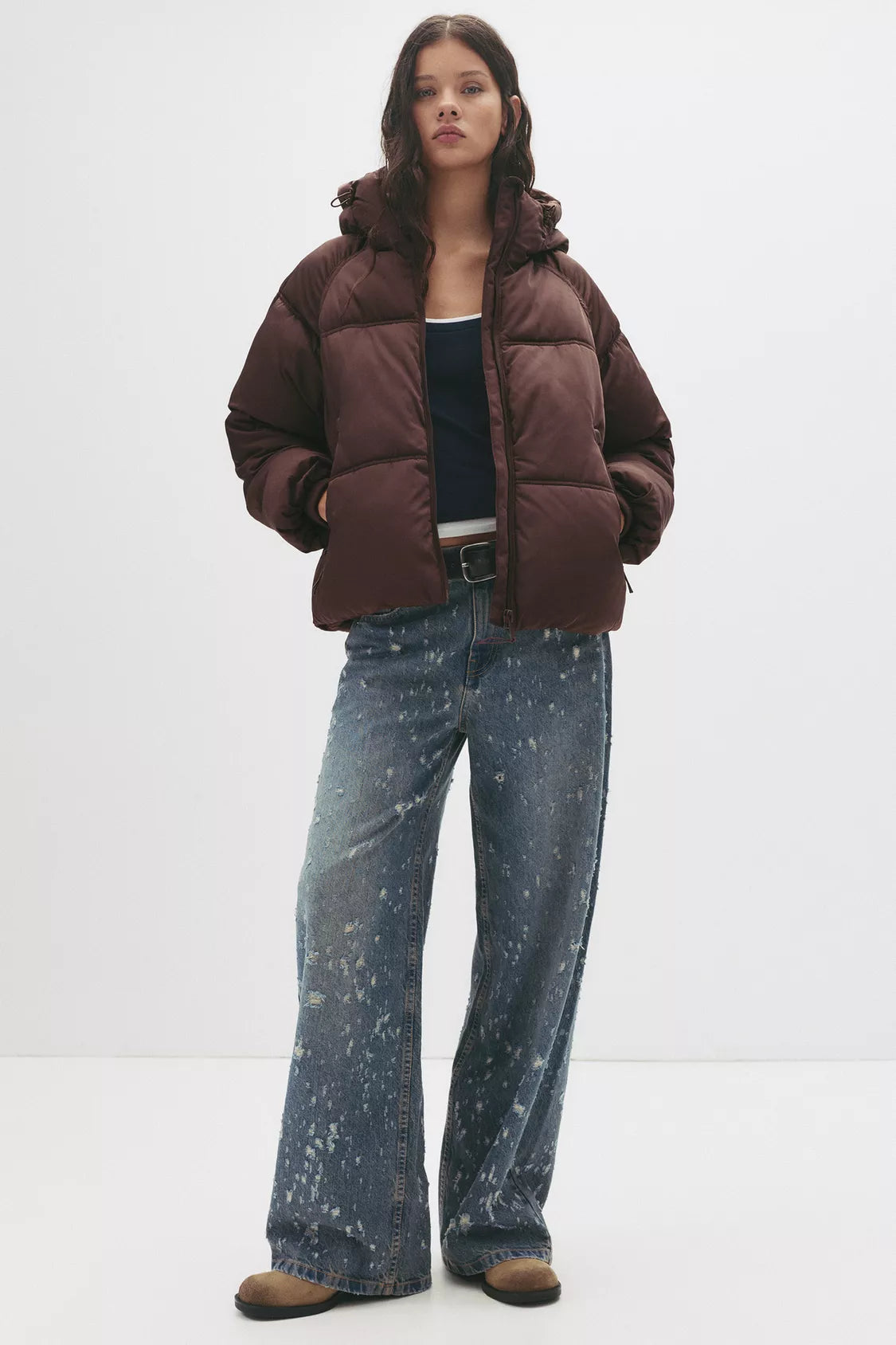 VESTE MATELASSÉE À CAPUCHE